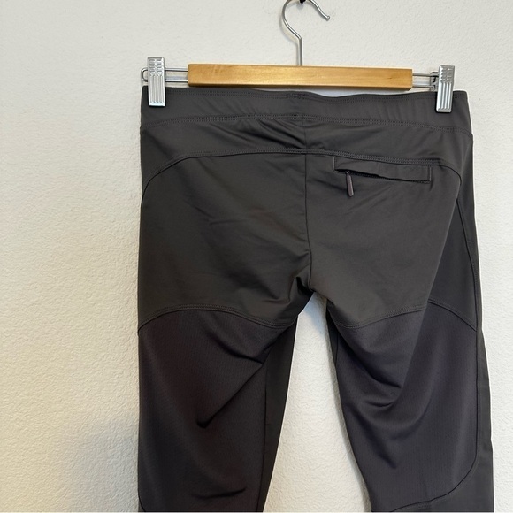 Adidas by Stella McCartney Cropped Leggings Asphalt Gray Elastic Waist Size S - Picture 6 of 10